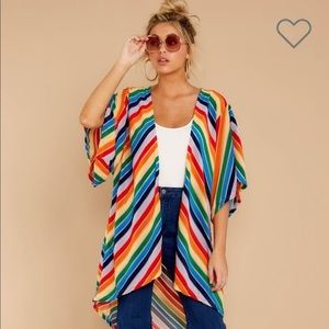 Judith March- rainbow kimono- size medium